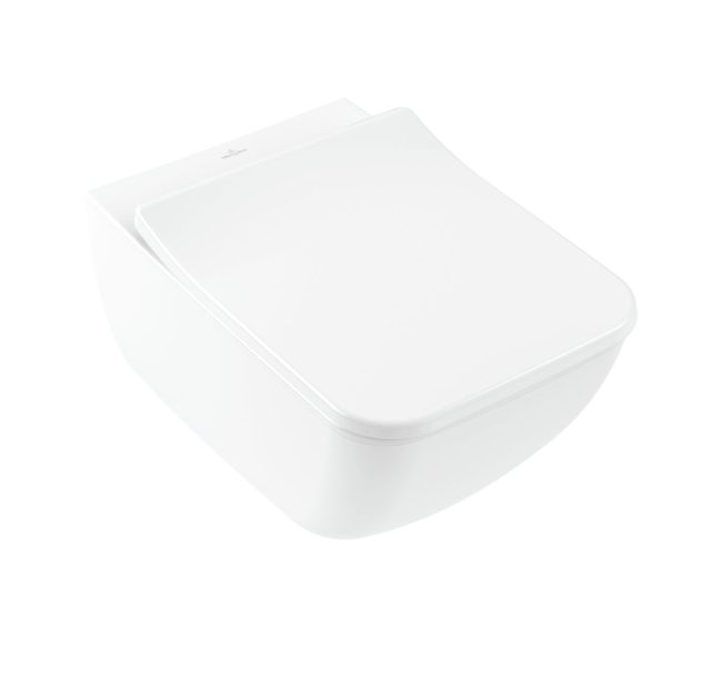 4611R001- Villeroy & Boch Venticello Washdown toilet, rimless, wall-mounted, with DirectFlush, White Alpin