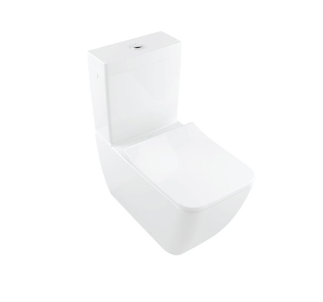 4612R001-  Villeroy & Boch Venticello Washdown toilet for close-coupled WC-suite, rimless, floor-standing, with DirectFlush, White Alpin