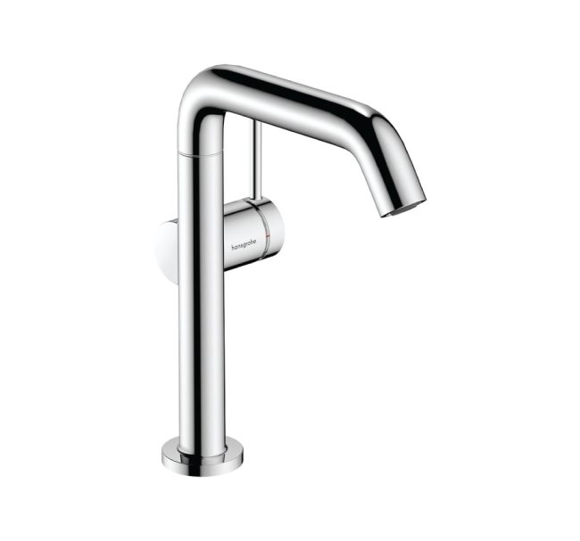 73360000 - HG basin mix 210 Tecturis S Fine CoolSt.swivel sp.w.push-open waste s.chr