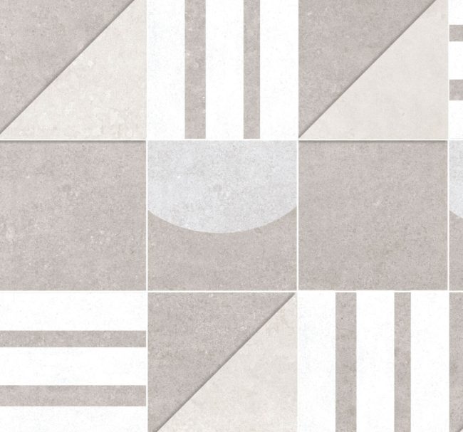 Romeo White Geometric 30x60 1.44