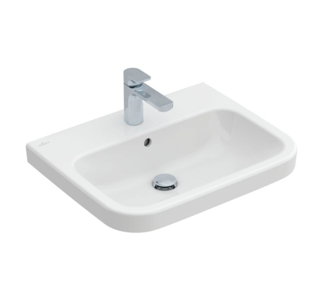 41886001- Villeroy & Boch Architectura Washbasin, 600 x 470 x 180 mm, White Alpin, with overflow