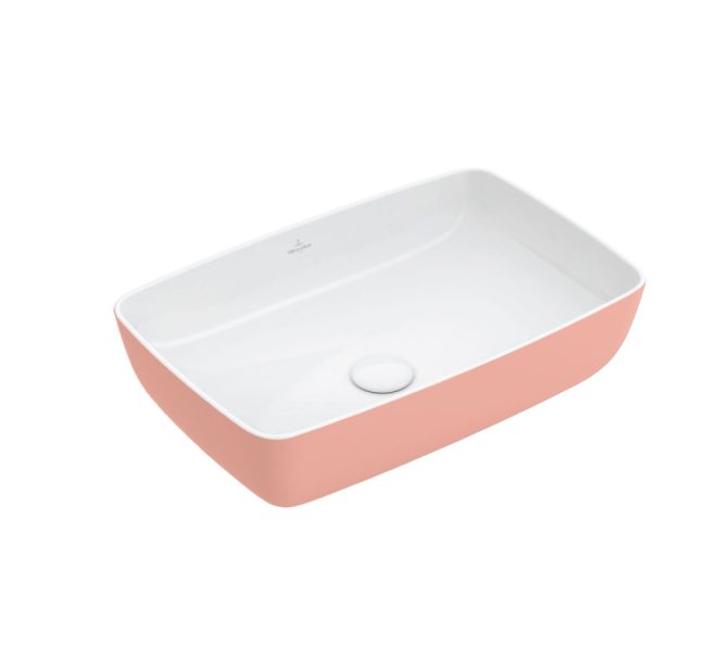 417258BCT0- Villeroy & Boch Artis Surface-mounted washbasin, 580 x 385 x 130 mm, Powder, without overflow