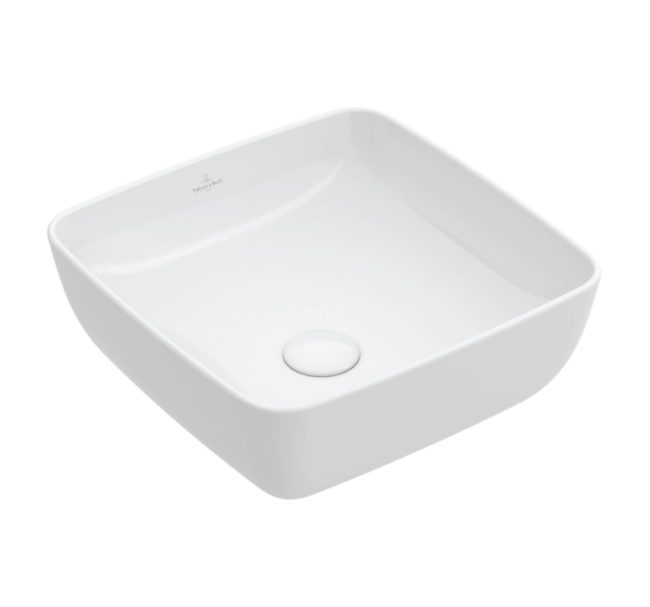41784101- Villeroy & Boch Artis Surfacemounted washbasin, 410 x 410 x 130 mm, White Alpin, without overflow