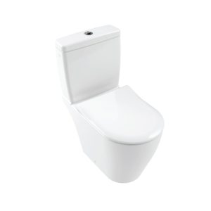 5644R001- Villeroy & Boch Avento Washdown toilet for close-coupled WC-suite, rimless, floor-standing, with DirectFlush, White Alpin
