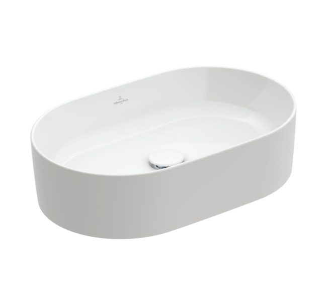 4A195601-Villeroy & Boch Collaro Surfacemounted washbasin, 560 x 360 x 145 mm, White Alpin, without overflow