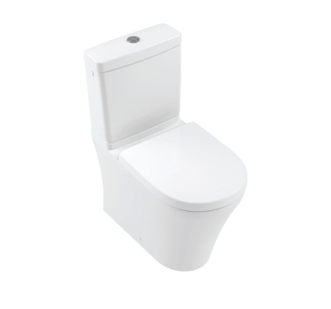 4606R001- Villeroy & Boch O.novo Washdown toilet for close-coupled WC-suite, rimless, floorstanding, with DirectFlush, White Alpin