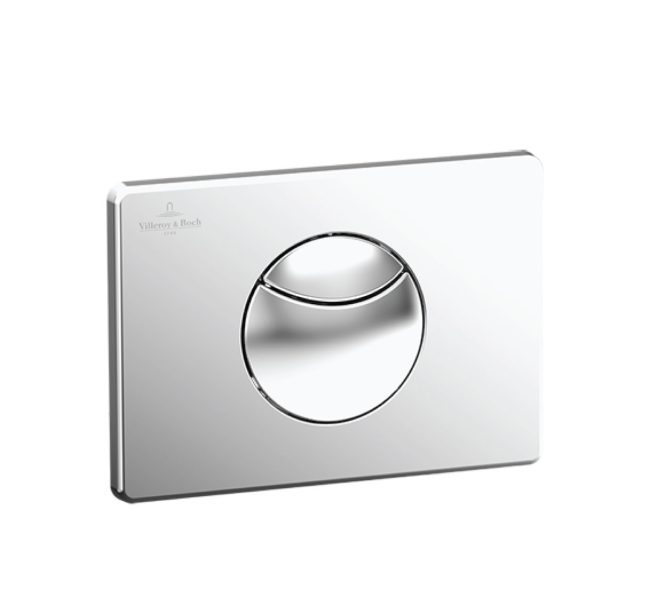 92248568-  Villeroy & Boch ViConnect installation systems Toilet flush plate 100S, Dual flush, White
