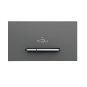 922169D8- Villeroy & Boch ViConnect installation systems Toilet flush plate 300S, Dual flush, Anthracite Matt