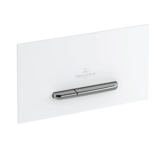92216168- Villeroy & Boch ViConnect installation systems Toilet flush plate 300S, Dual flush, White
